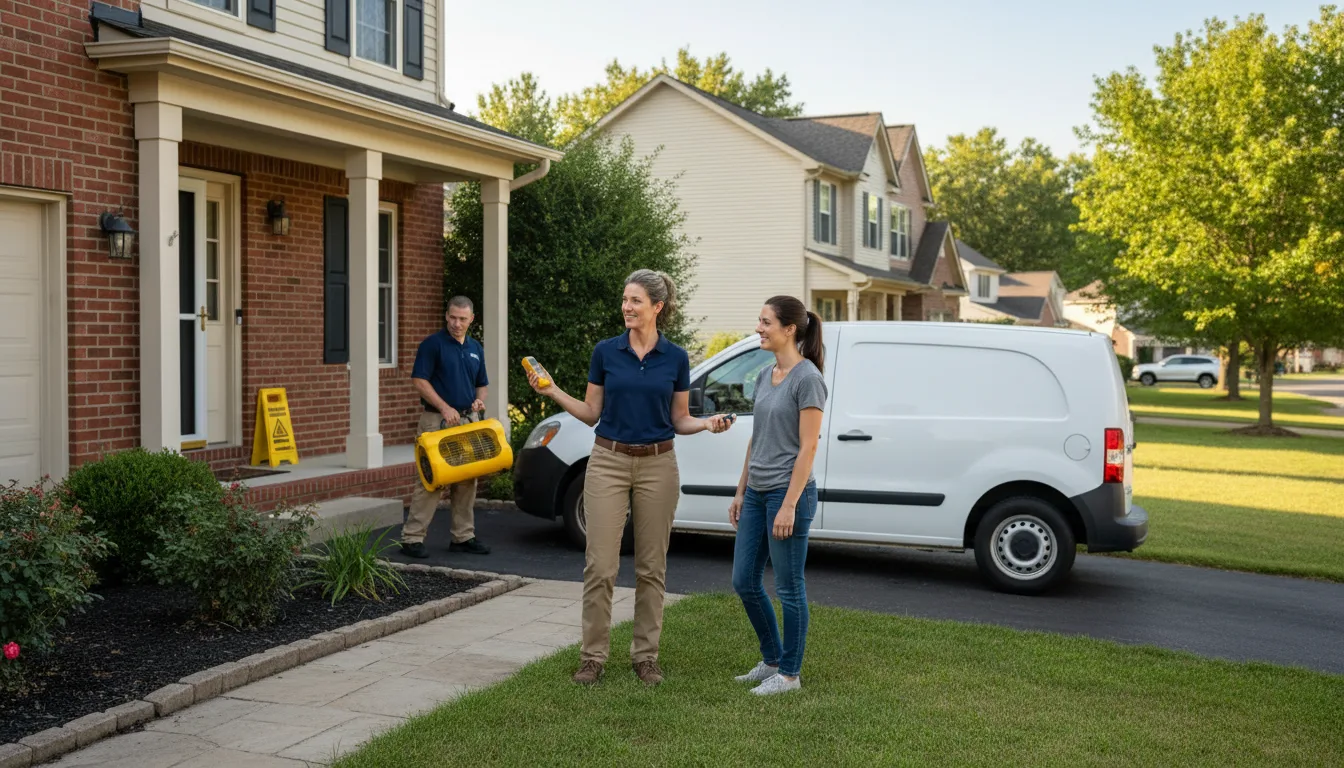 Water restoration image for Dehumidification And Cleanup Services in Sewell, NJ